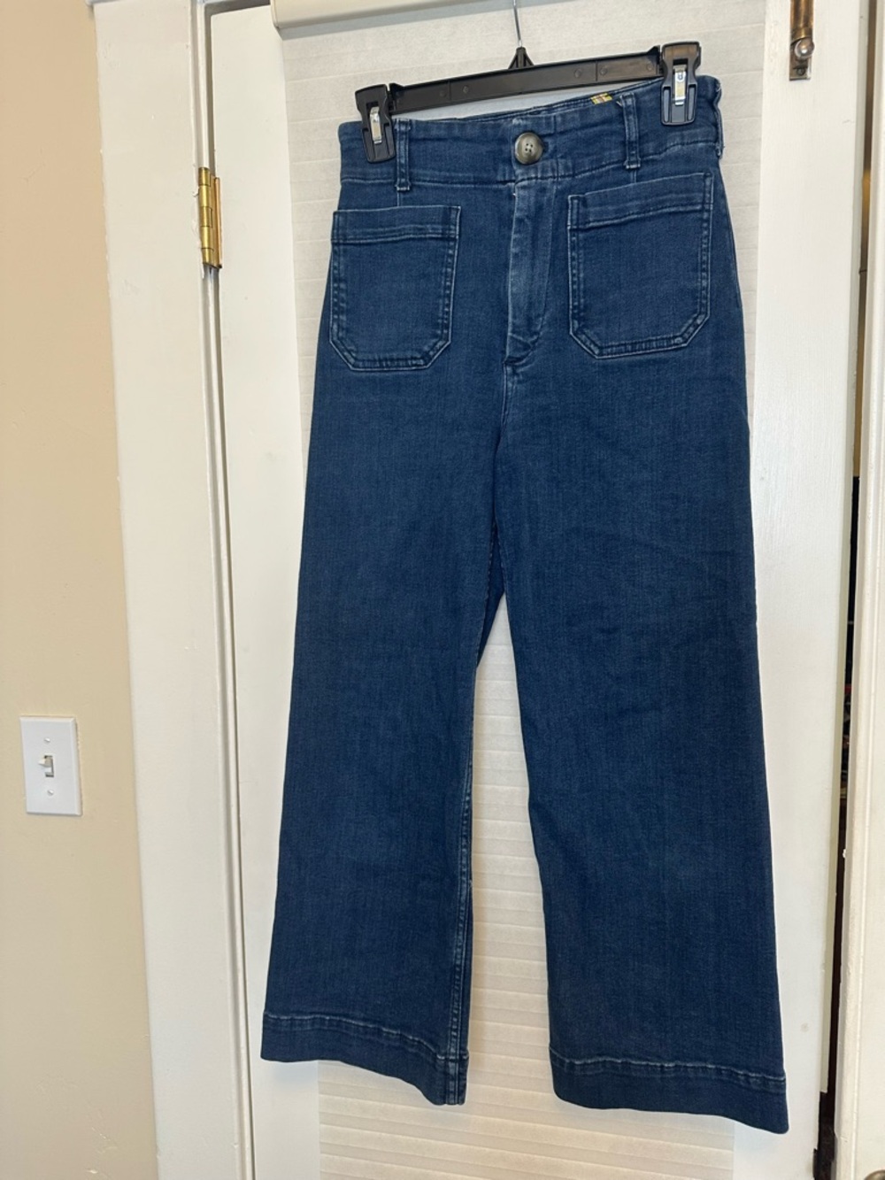 Denim Maeve Colette cropped wide leg jeans